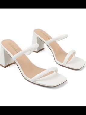 Avidirk Women's Square Open Toe Heeled Sandals